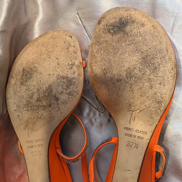 Giuseppe Zanotti Bright Orange Sandal - Picture 13 of 16